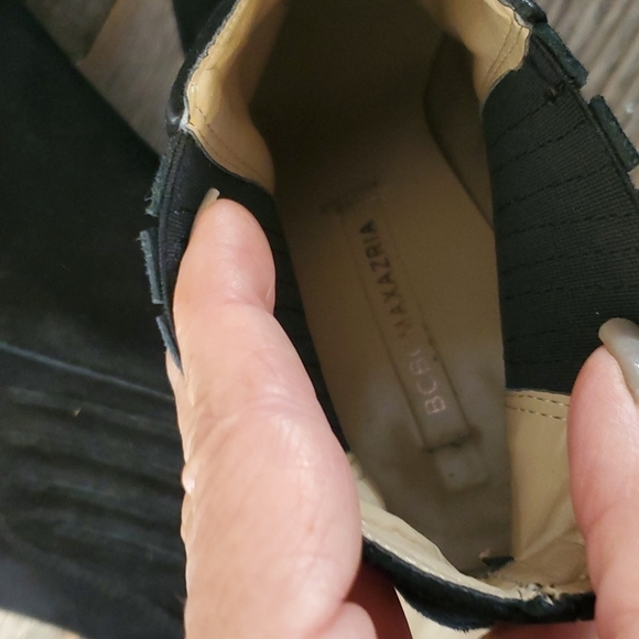 BCBG Black Suede Platform Booties - Picture 8 of 9